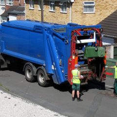 Collecting the waste. A common duty for operatives and a Waste Management Industry Health and Safety Problem. - CC BY-NC-ND by harrypope